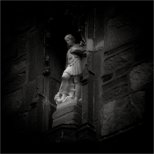 Church statue in Litchfield, Connecticut.