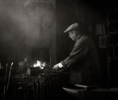 The Blacksmith at work
